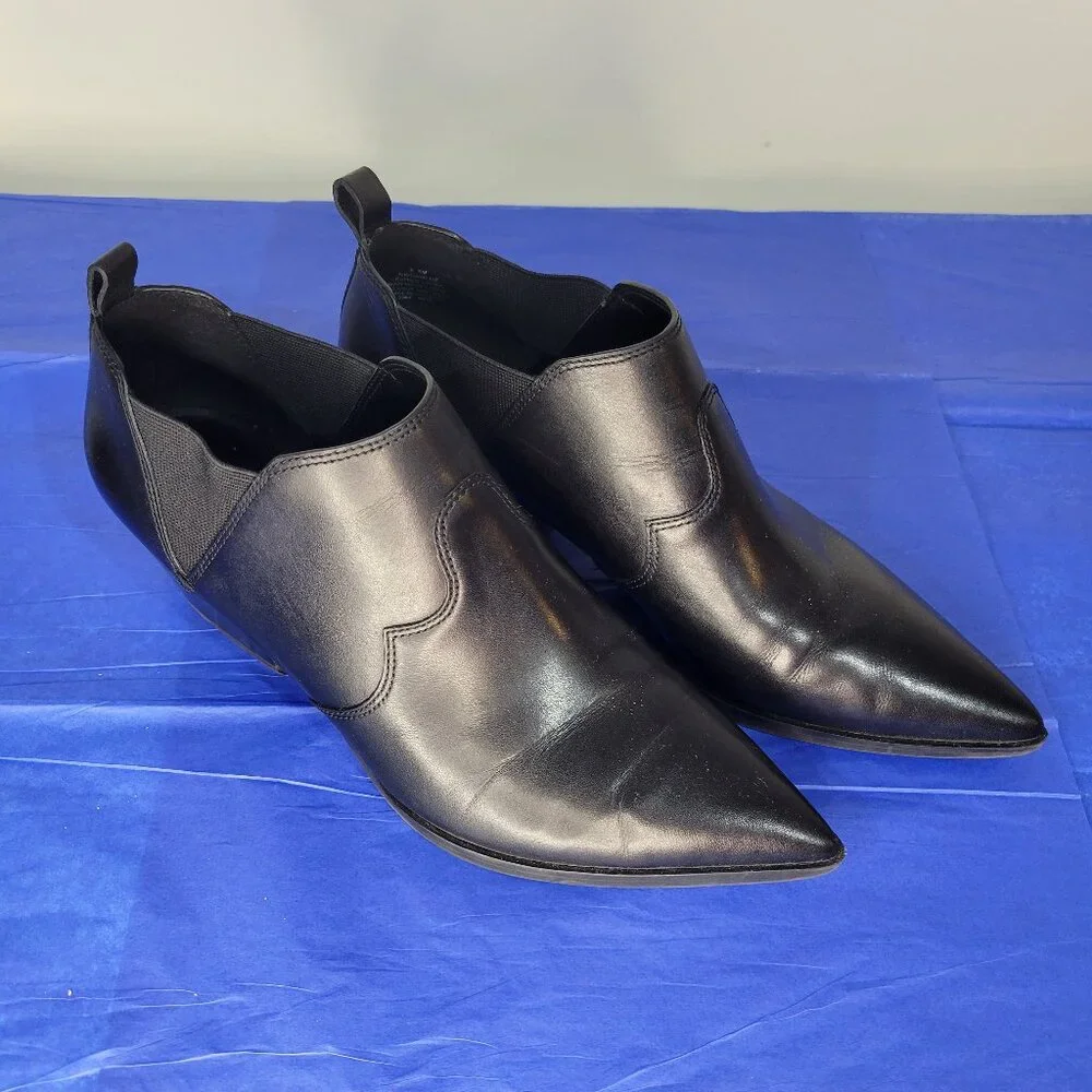 Nine West Leather Western Ankle Booties Size 8.5 - Picture 8 of 14